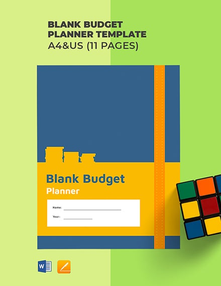 Blank Budget Planner Template