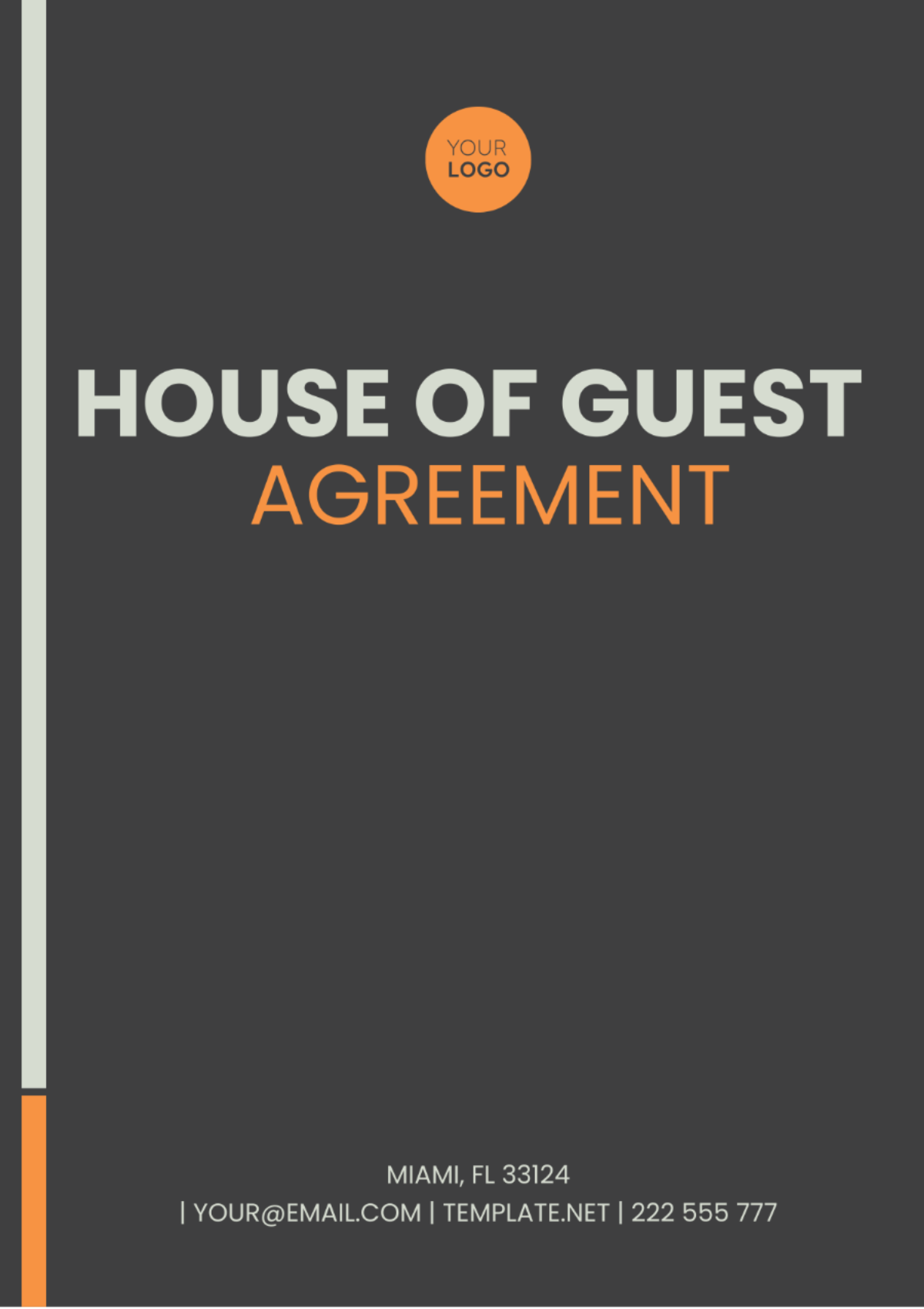 House Guest Agreement Template