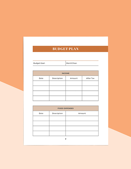 custom budget planner