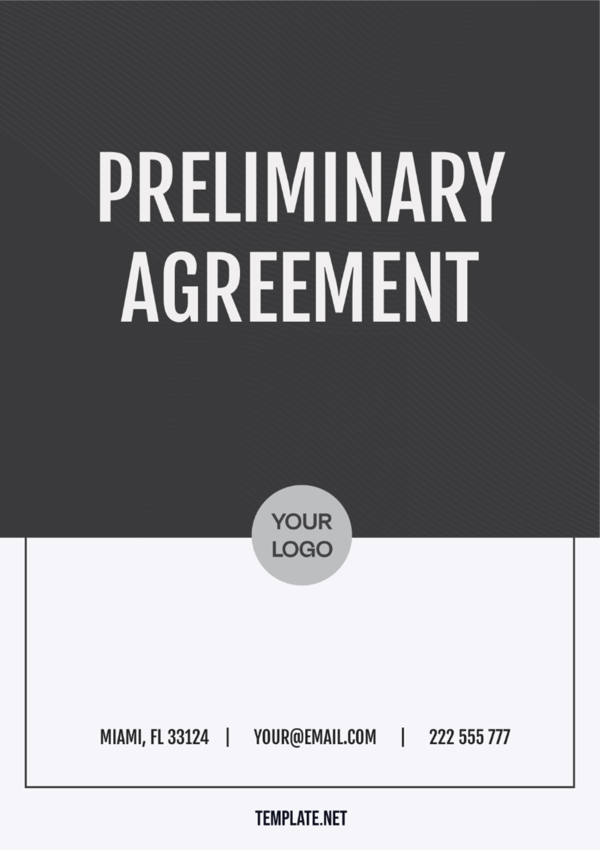 Preliminary Agreement Template