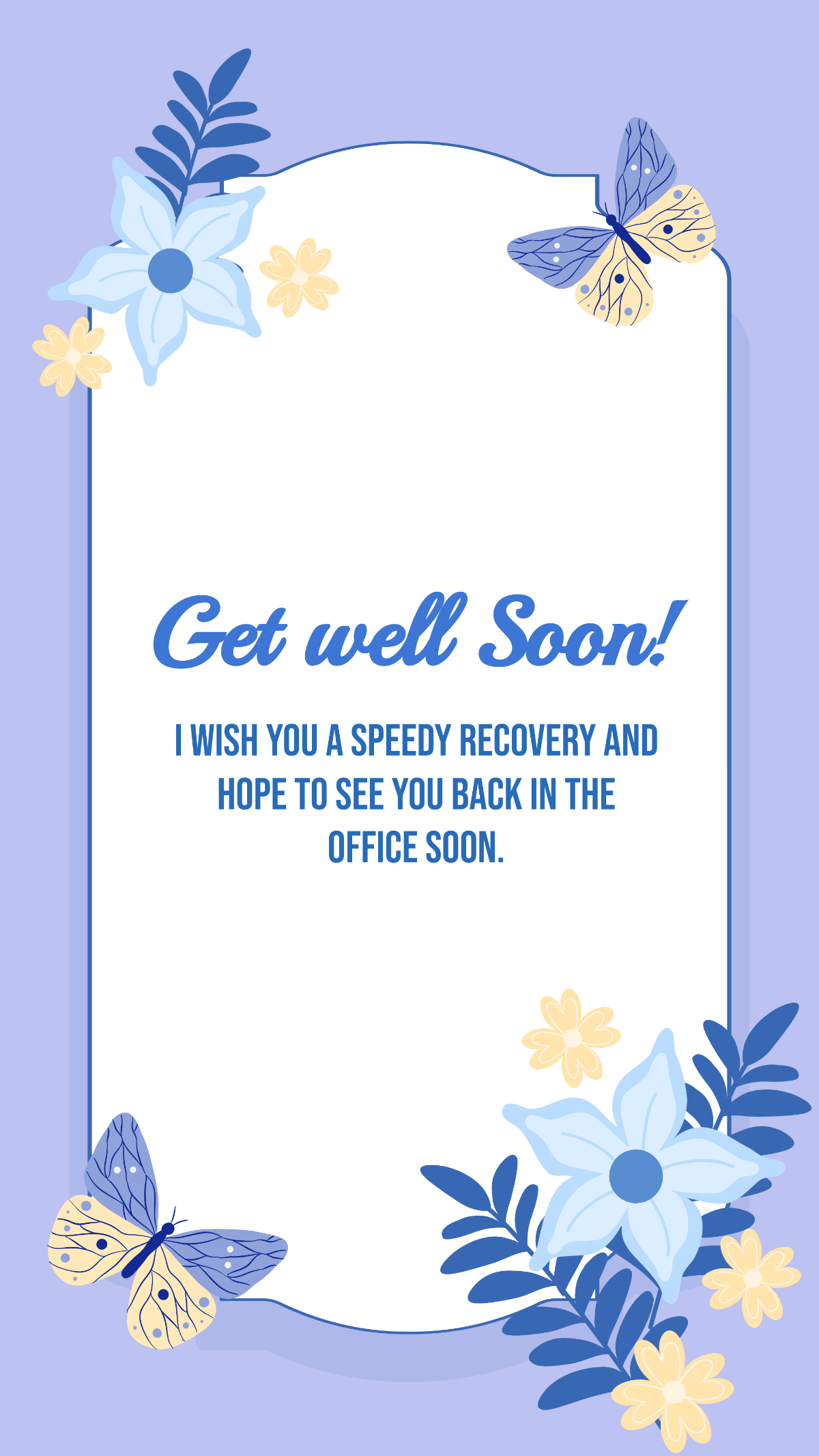 Get Well Soon Message For Boss Template - Edit Online & Download