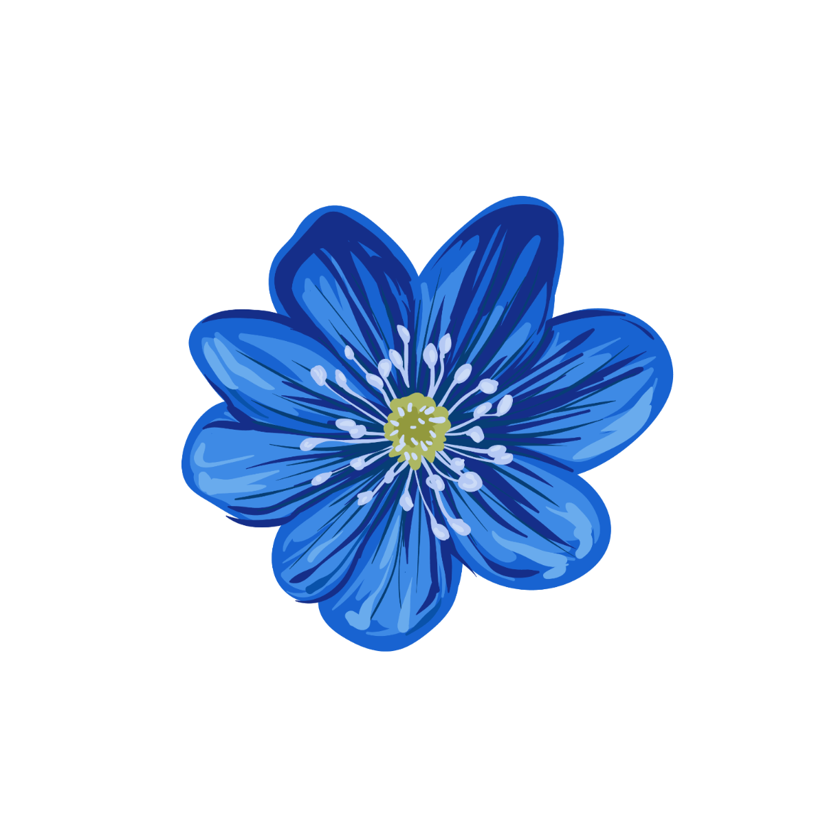Royal Blue Flower