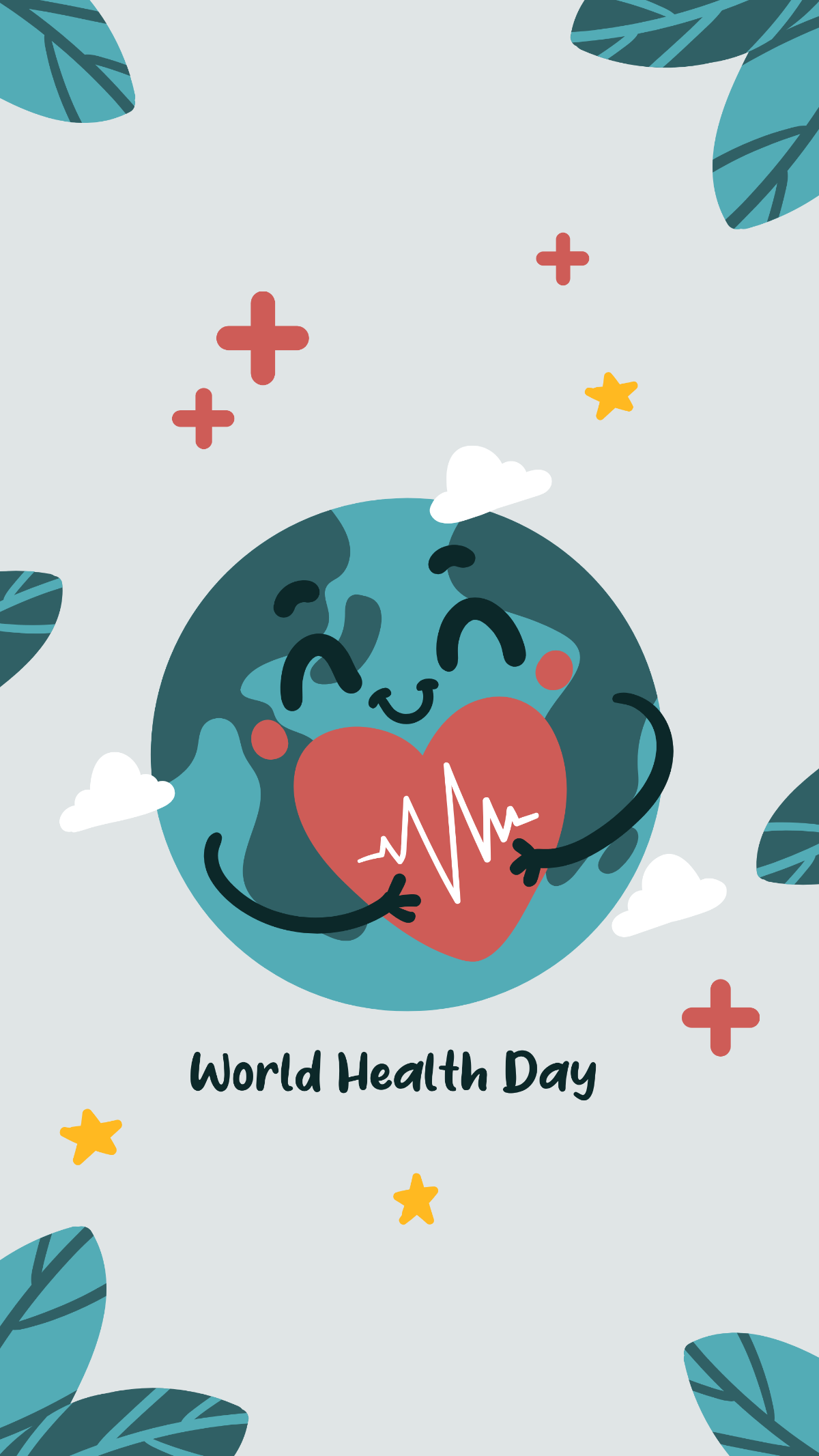 World Health Day Wallpaper Template