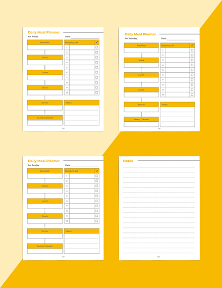 weekly menu planner template free pages word apple