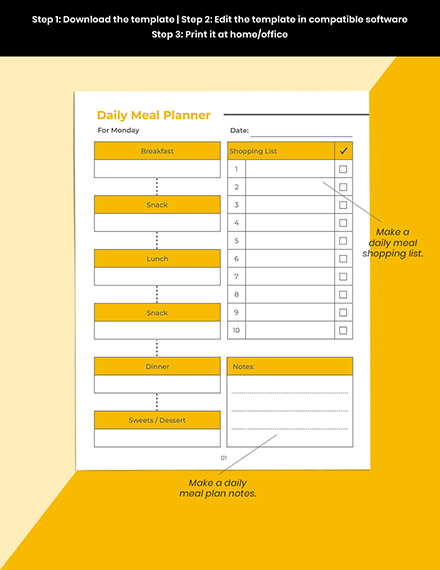 weekly menu planner template free pages word apple