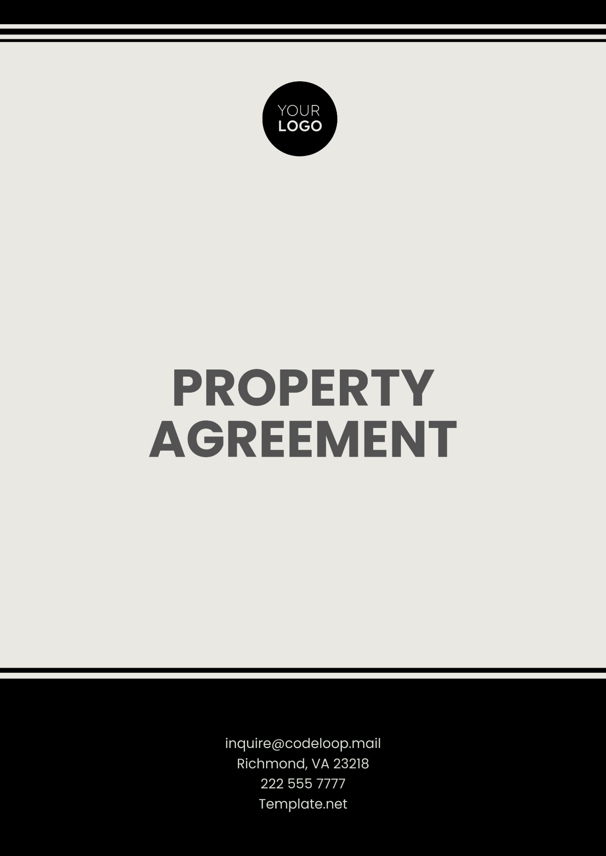 Property Agreement Template - Edit Online & Download