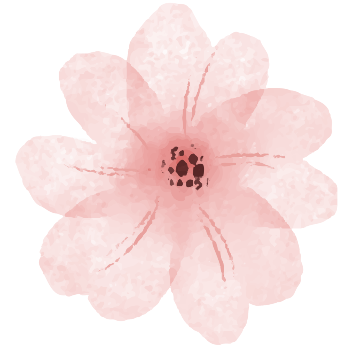 Pink Watercolor Flower