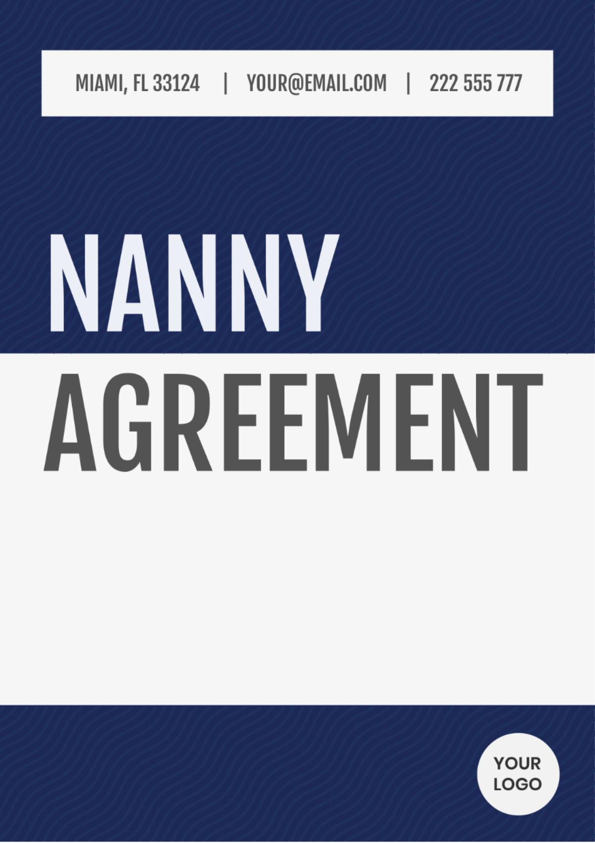 Nanny Agreement Template - Edit Online & Download