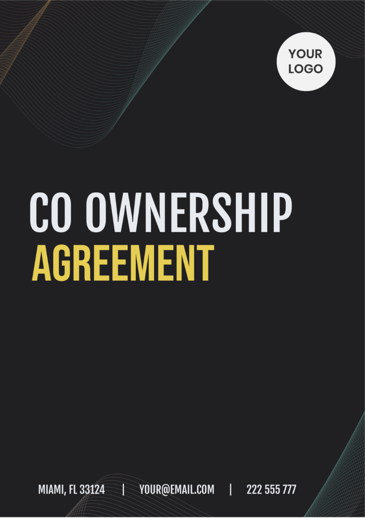 Co Ownership Agreement Template - Edit Online & Download