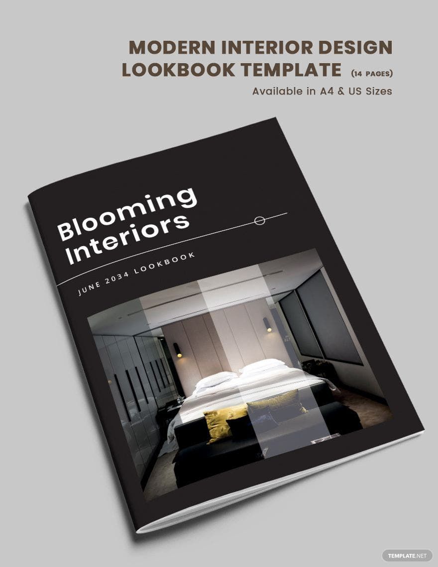 Modern Interior Design Lookbook Template in Word, PDF, Apple Pages, Publisher, InDesign