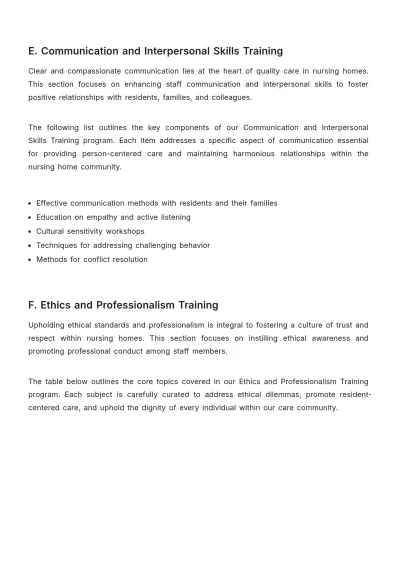 Free Nursing Home Training Strategy Template to Edit Online
