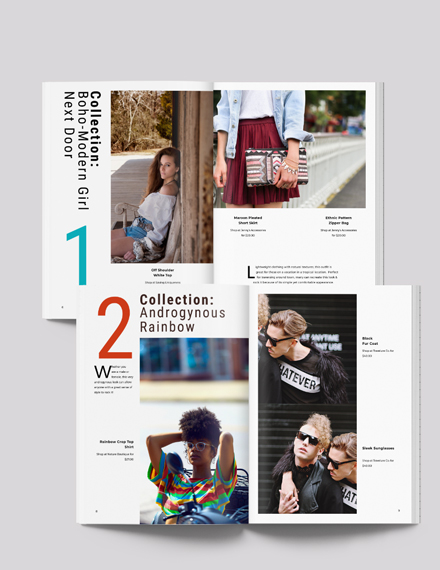 Free Modern Lookbook Template - InDesign, Word, Apple Pages, Publisher ...