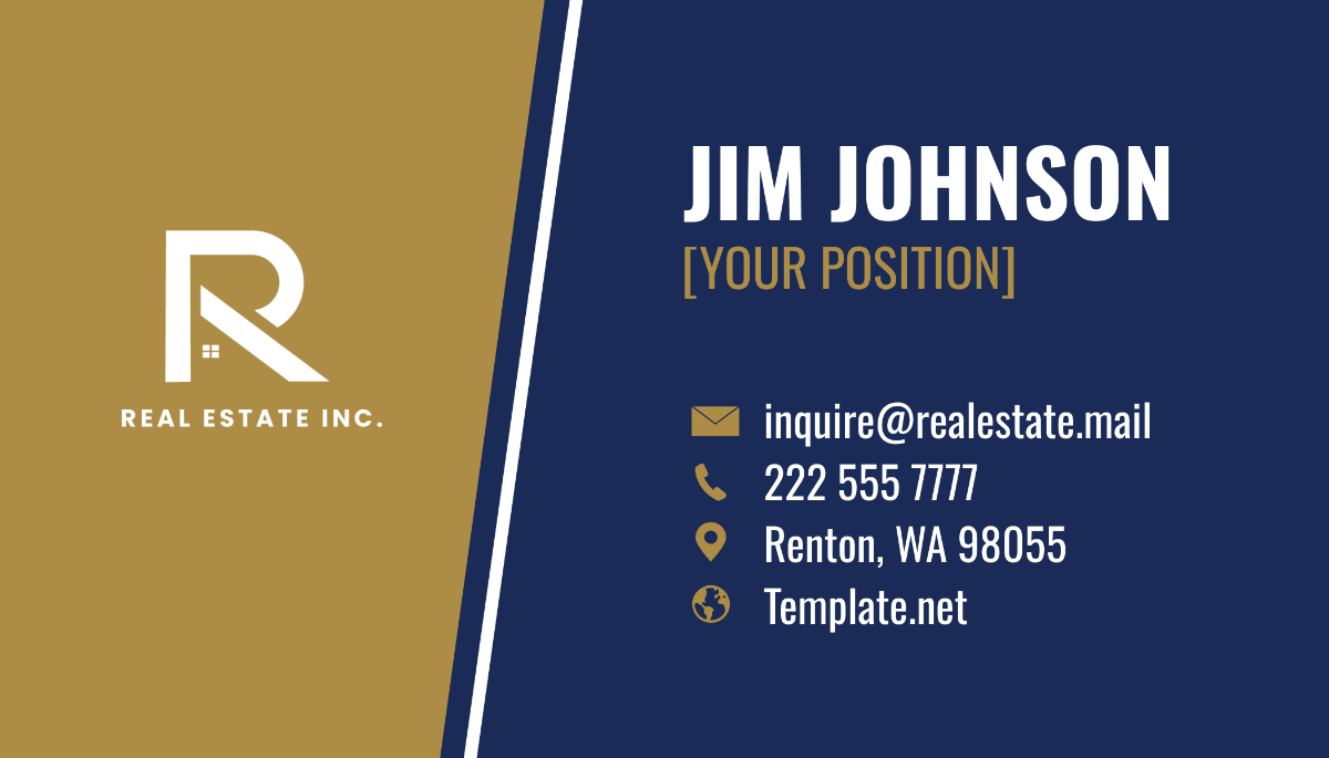 Real Estate Attorney Business Card