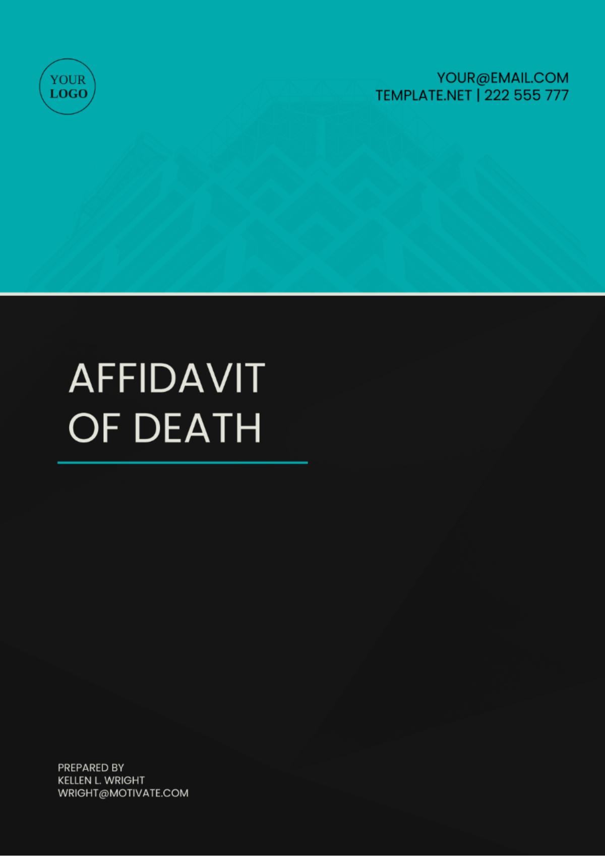 Illinois Affidavit of Death Template - Edit Online & Download