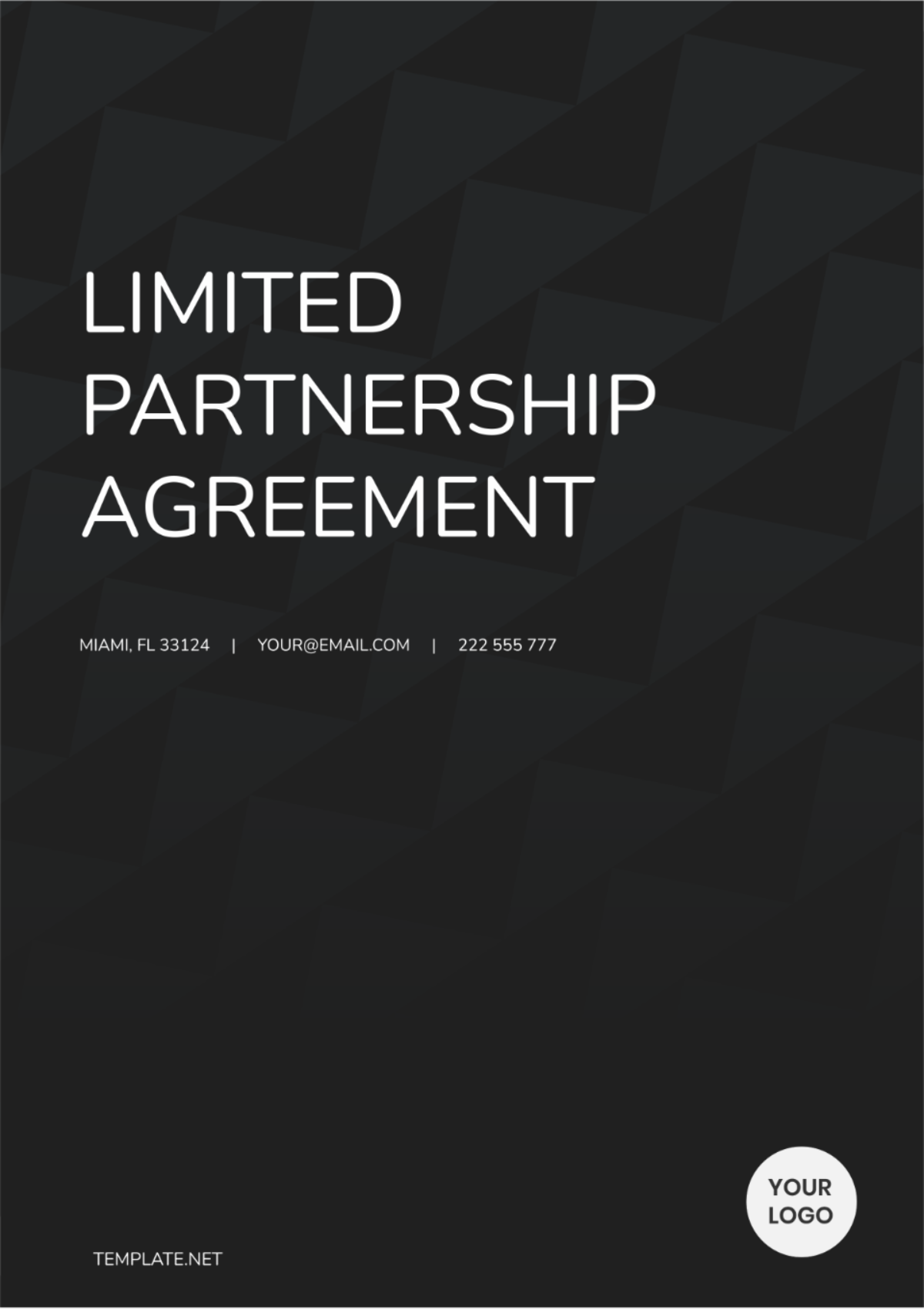 Limited Partnership Agreement Template