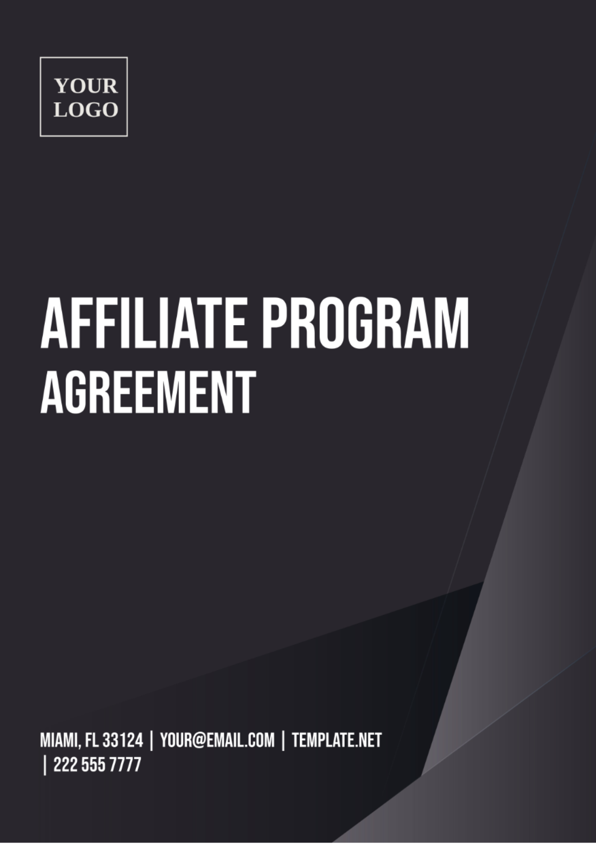 Affiliate Program Agreement Template - Edit Online & Download