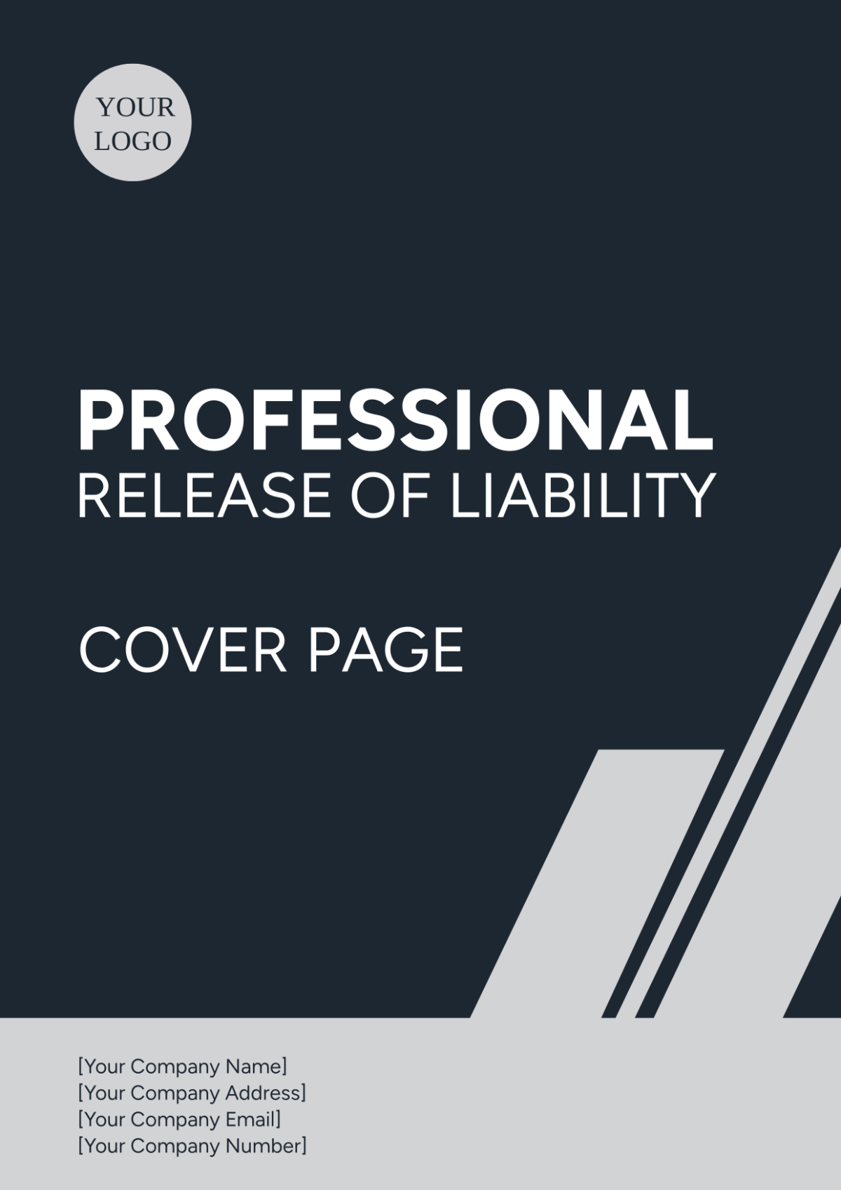 Professional Release of Liability Cover Page