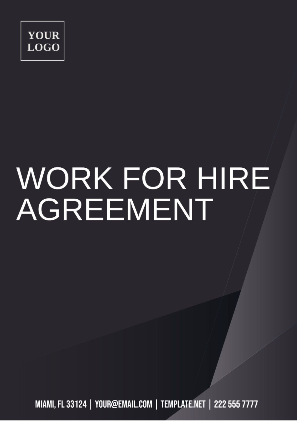 Work for Hire Agreement Template | Template.net