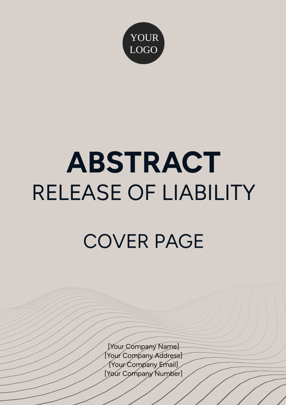 Abstract Release of Liability Cover Page