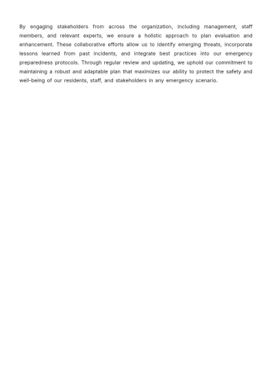 Free Nursing Home Emergency Preparedness Plan Template to Edit Online