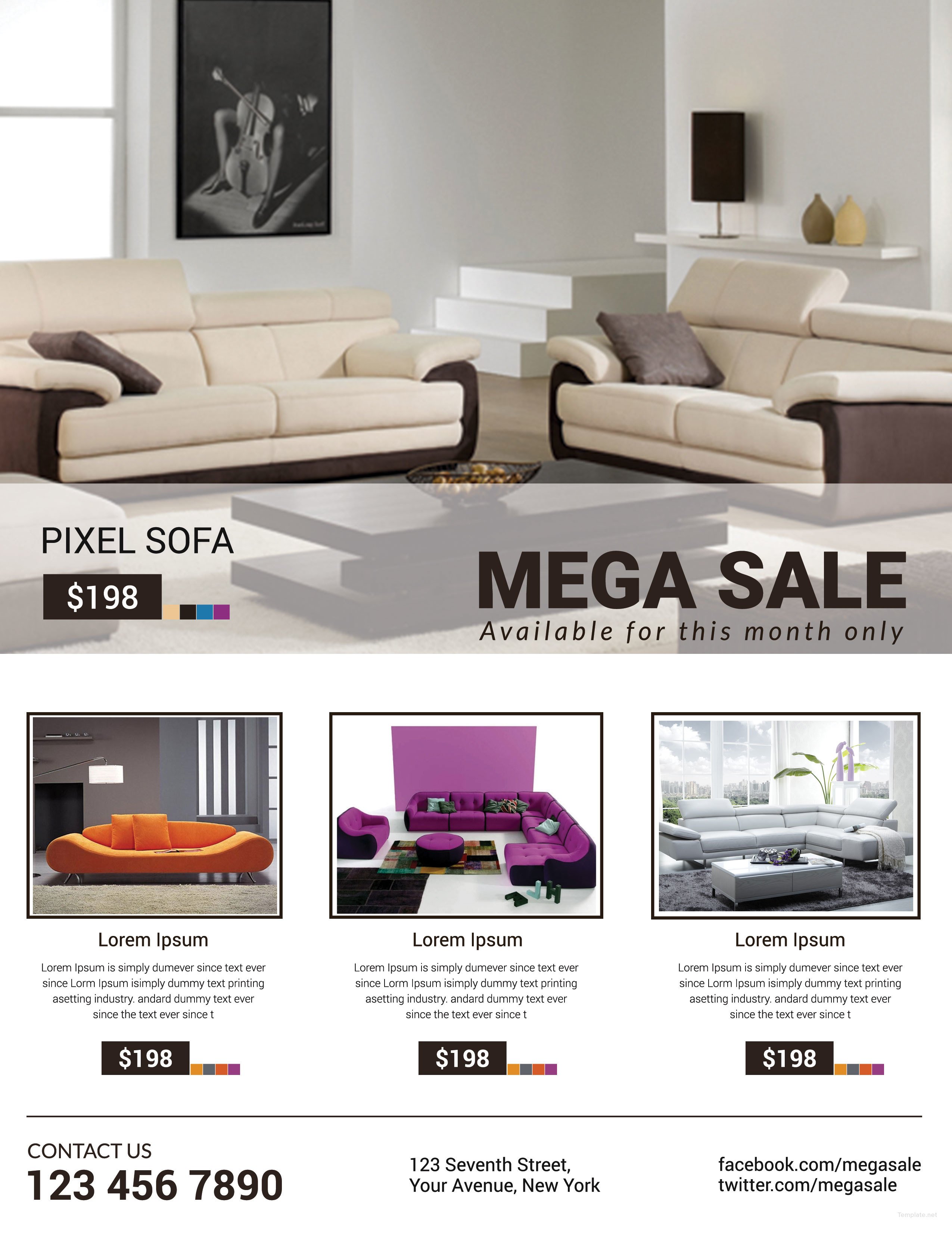 Sofa Mega Sale Template