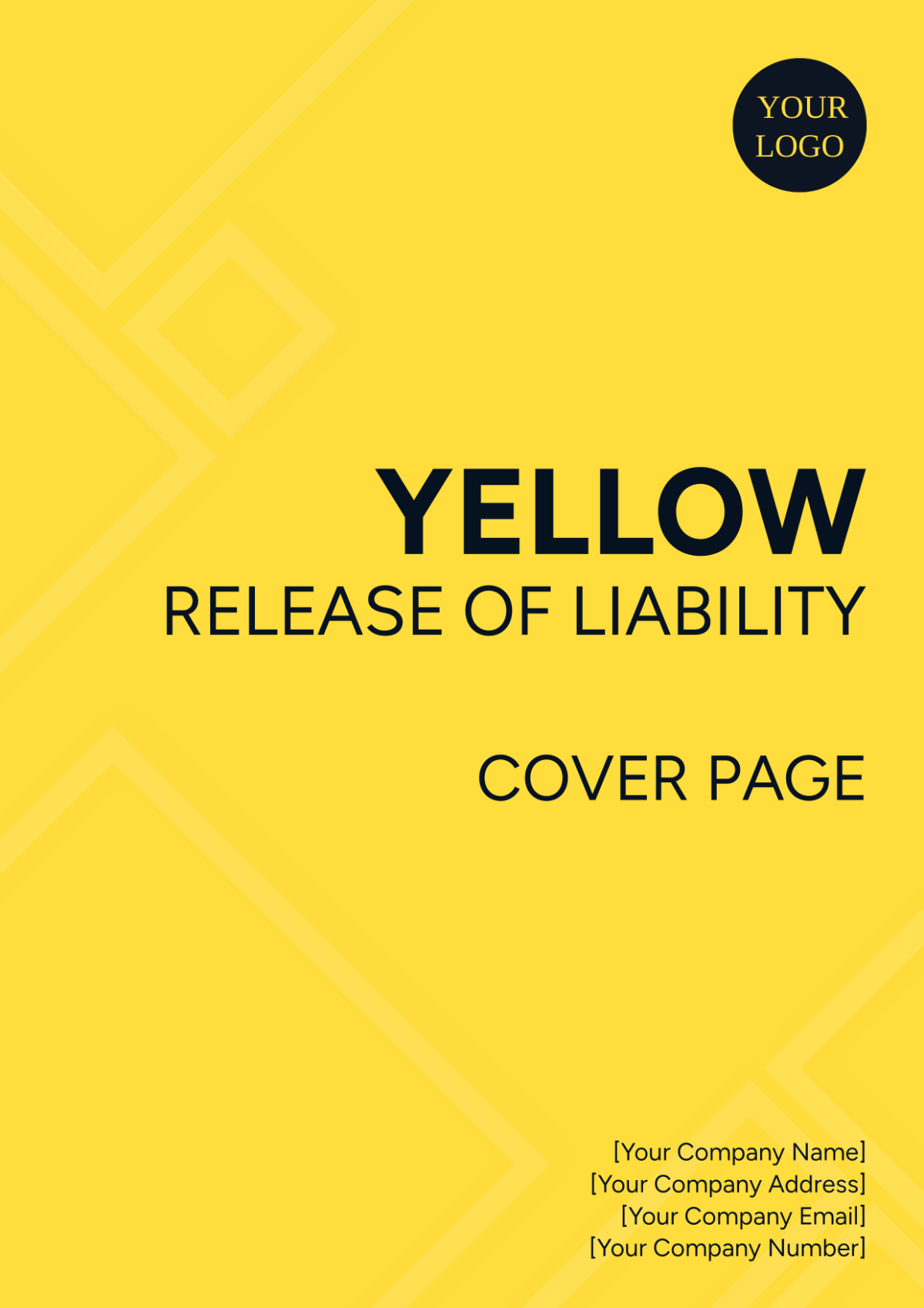 Yellow Release of Liability Cover Page