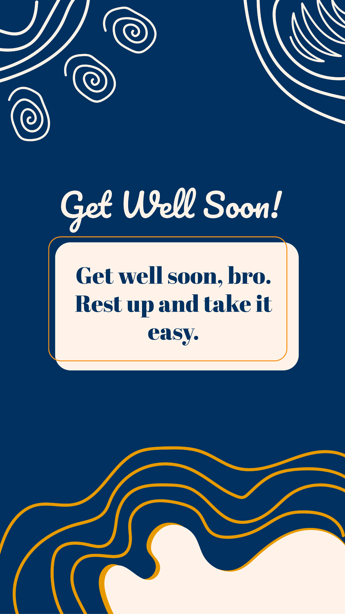 Free Get Well Soon Brother Quote Template