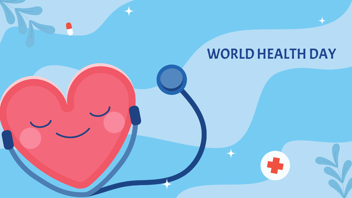 Free World Health Day Background Template