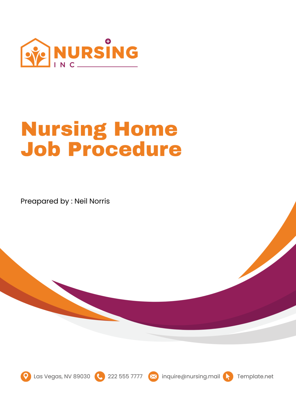 Nursing Home Job Procedure Template - Edit Online & Download