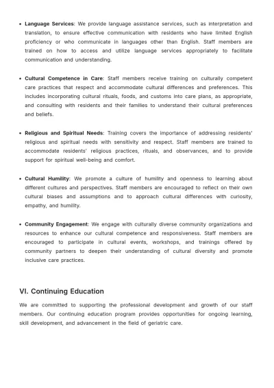 Free Nursing Home Training Procedure Template to Edit Online
