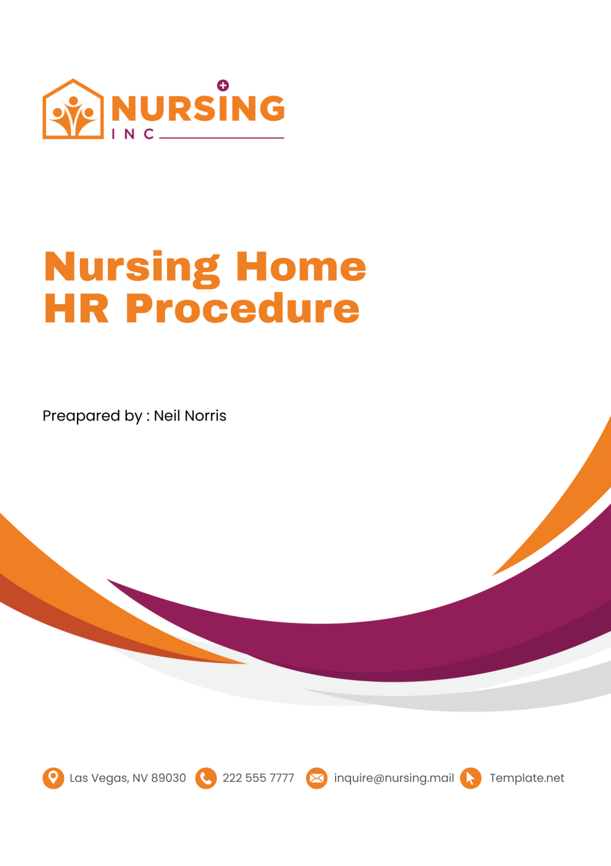Nursing Home HR Procedure Template