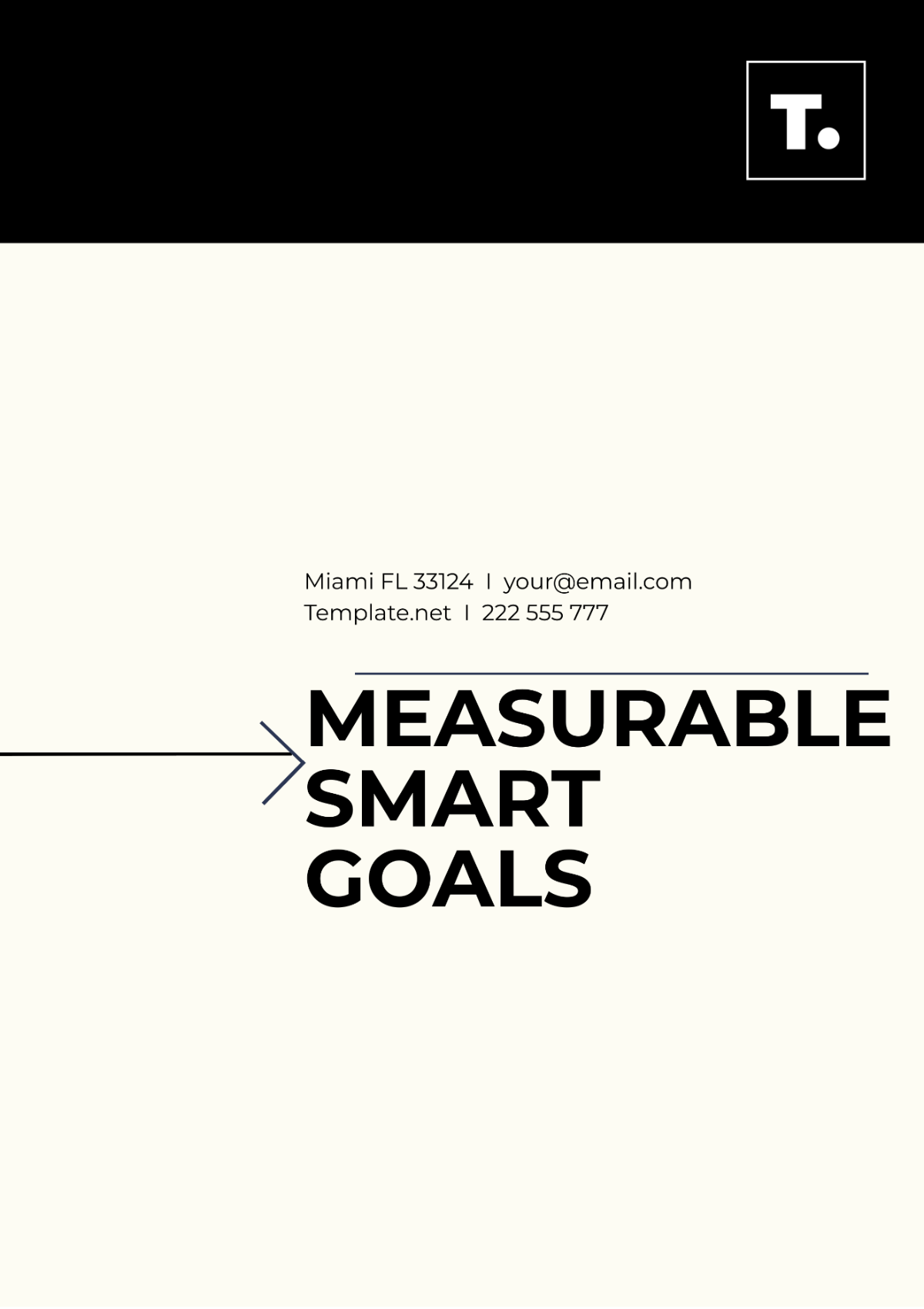 Measurable SMART Goals Template