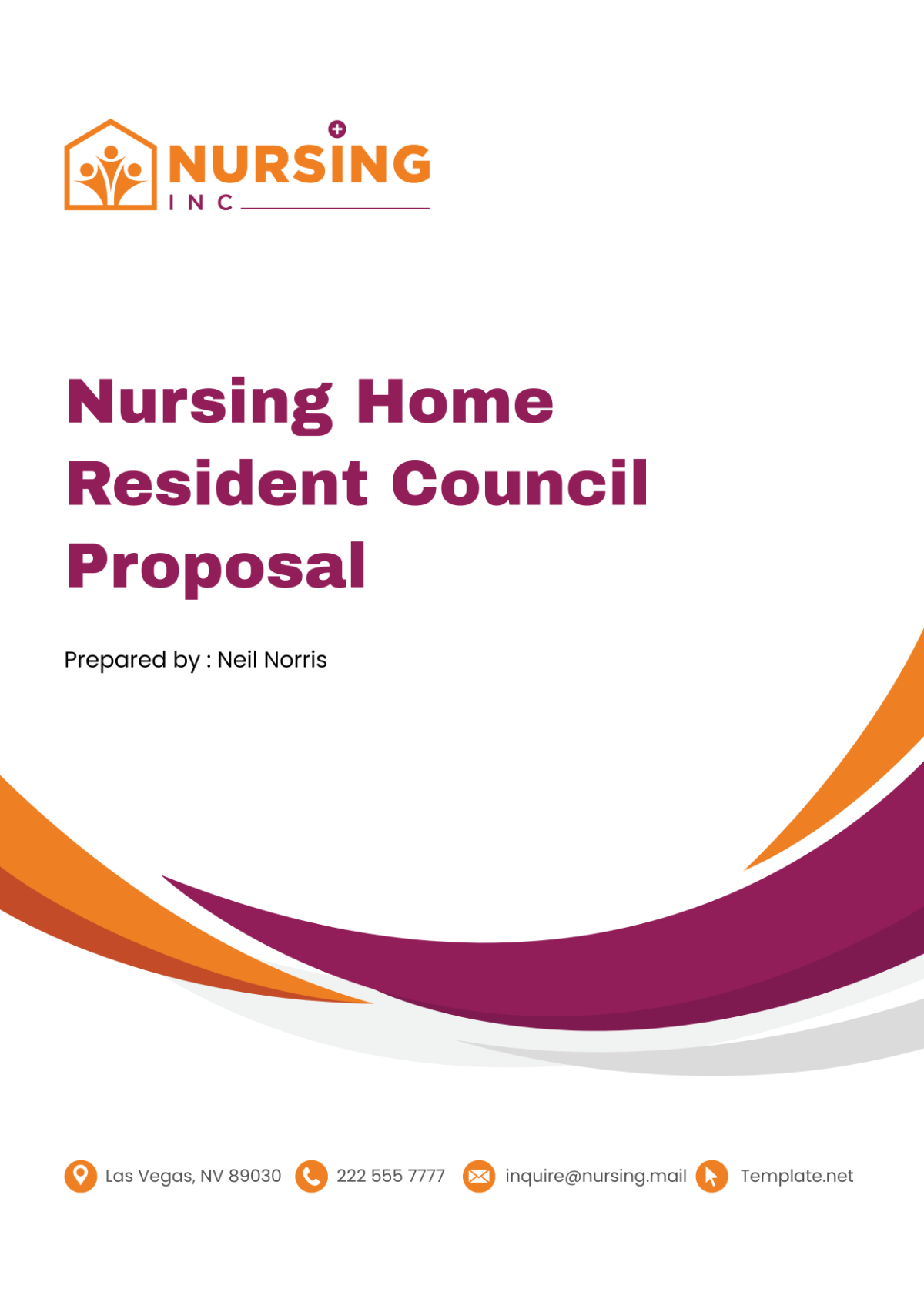 Free Nursing Home Resident Council Proposal Template