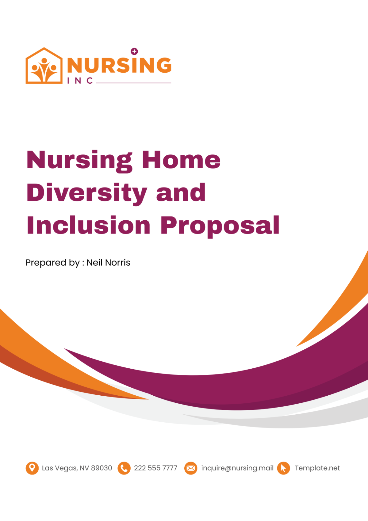Free Nursing Home Diversity and Inclusion Proposal Template