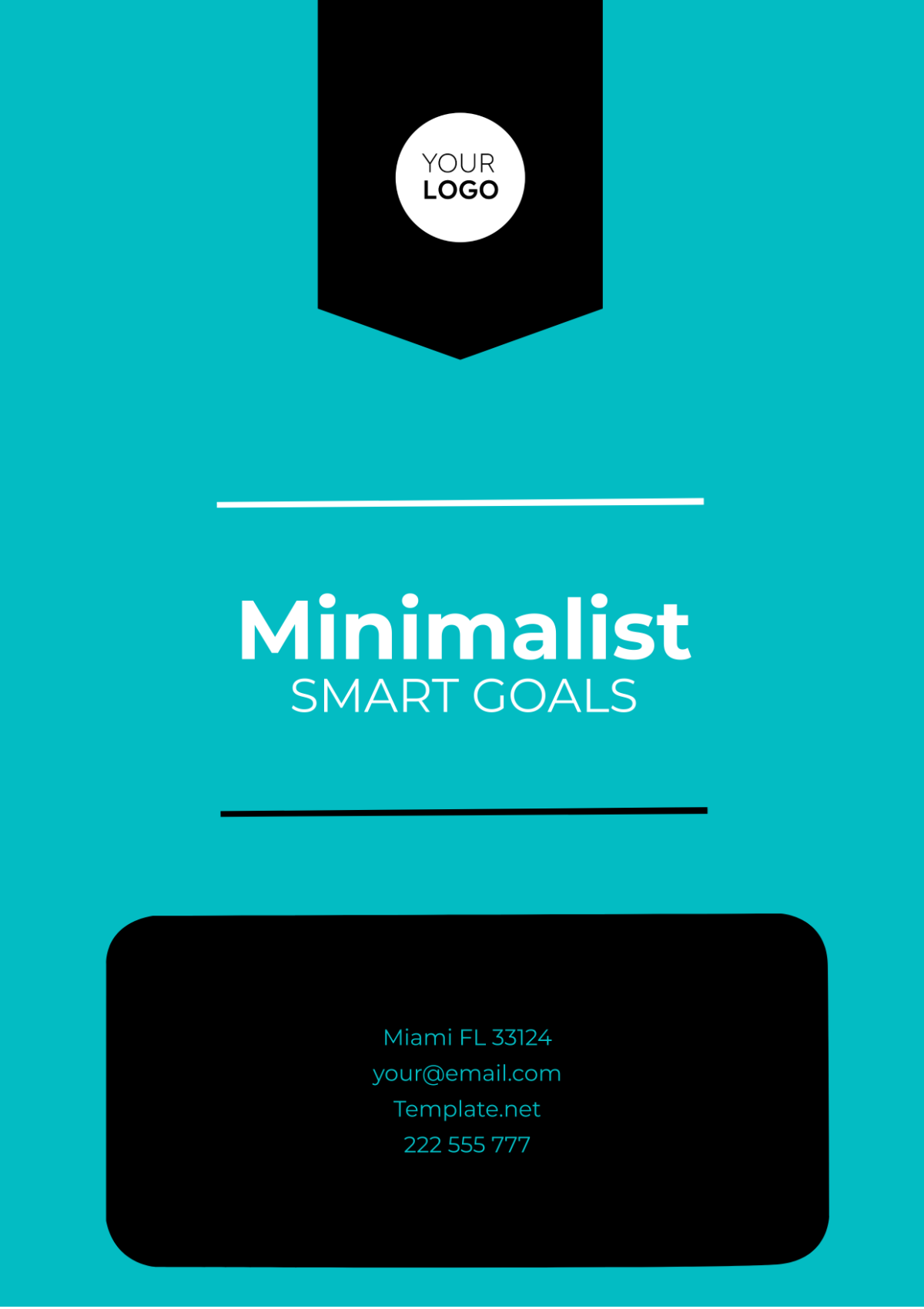 Minimalist SMART Goals Template - Edit Online & Download