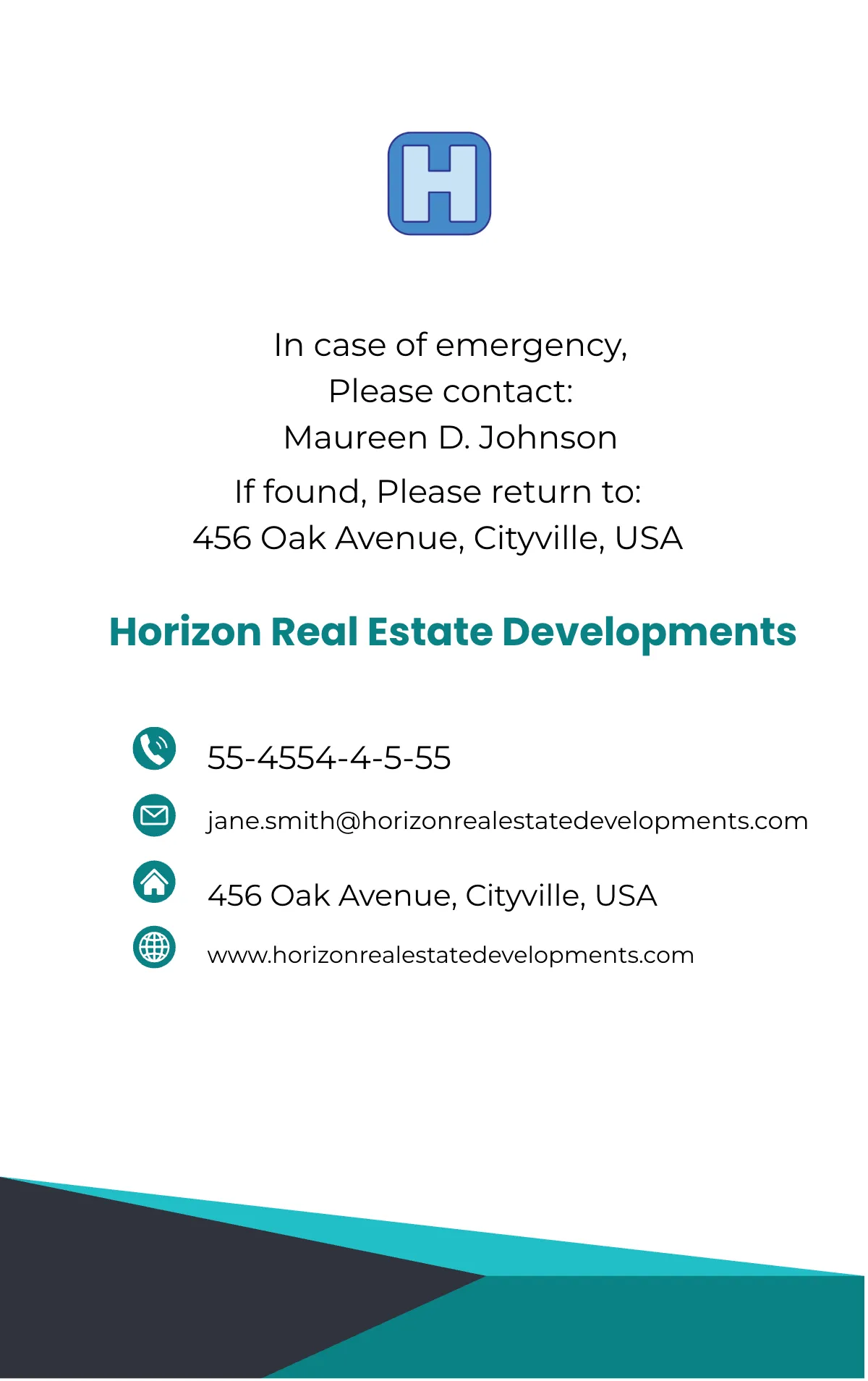 Free Real Estate Project Manager ID Card Template to Edit Online