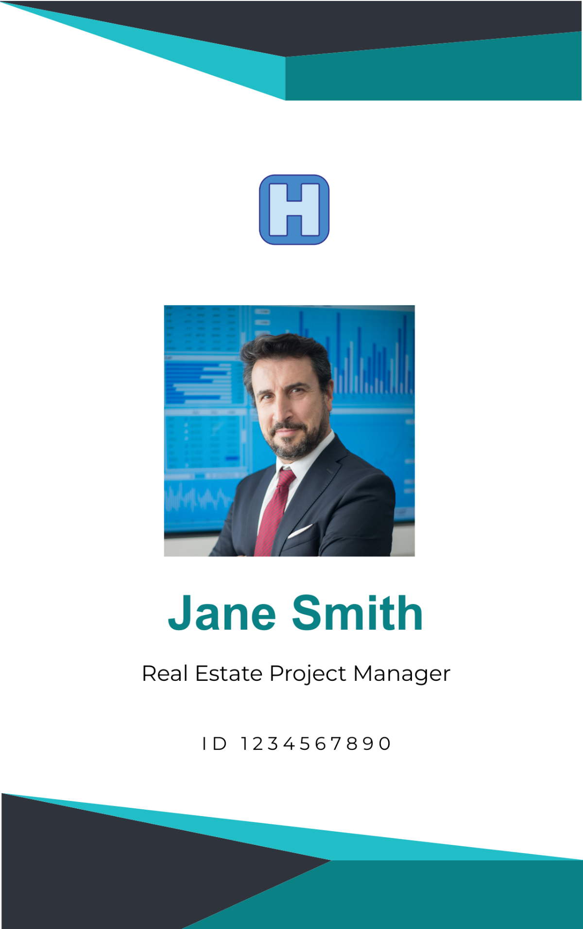Real Estate Project Manager ID Card