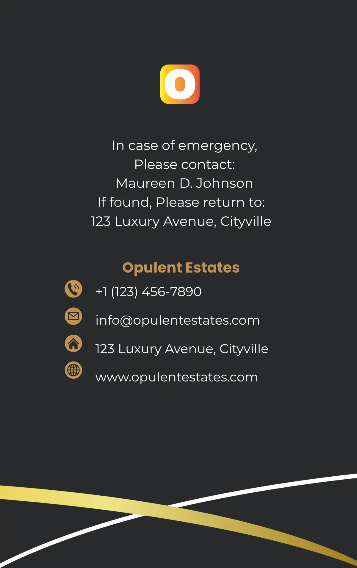 Free Luxury Property Specialist ID Card Template to Edit Online