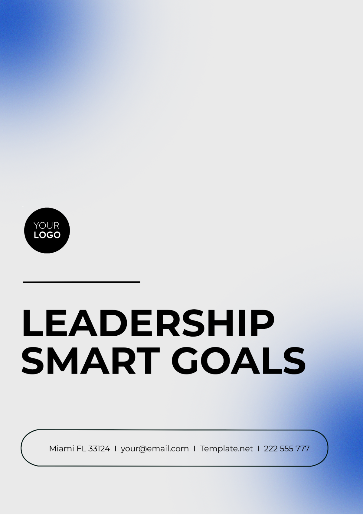 Leadership SMART Goals Template