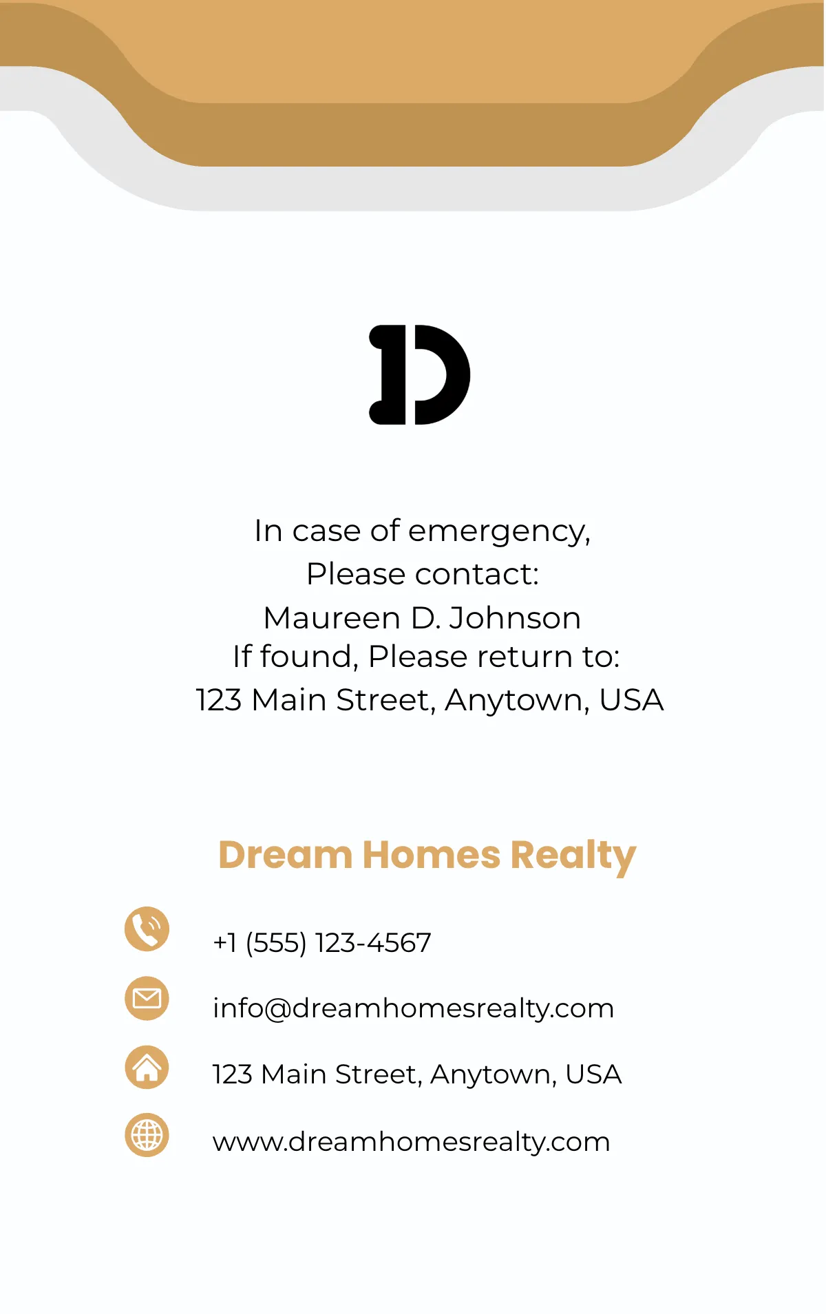 Free Real Estate Customer Service Representative ID Card Template to Edit Online