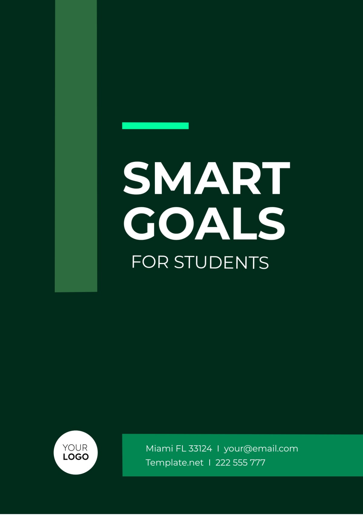 SMART Goals For Students Template