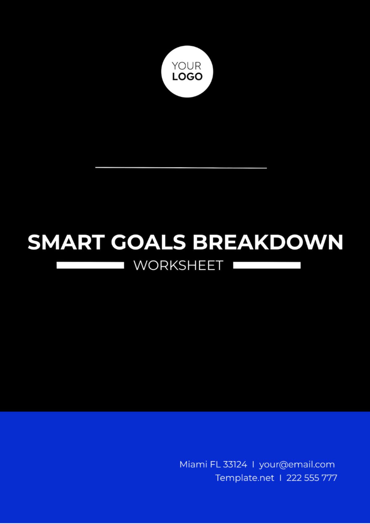 Free SMART Goal Breakdown Worksheet Template - Edit Online & Download ...