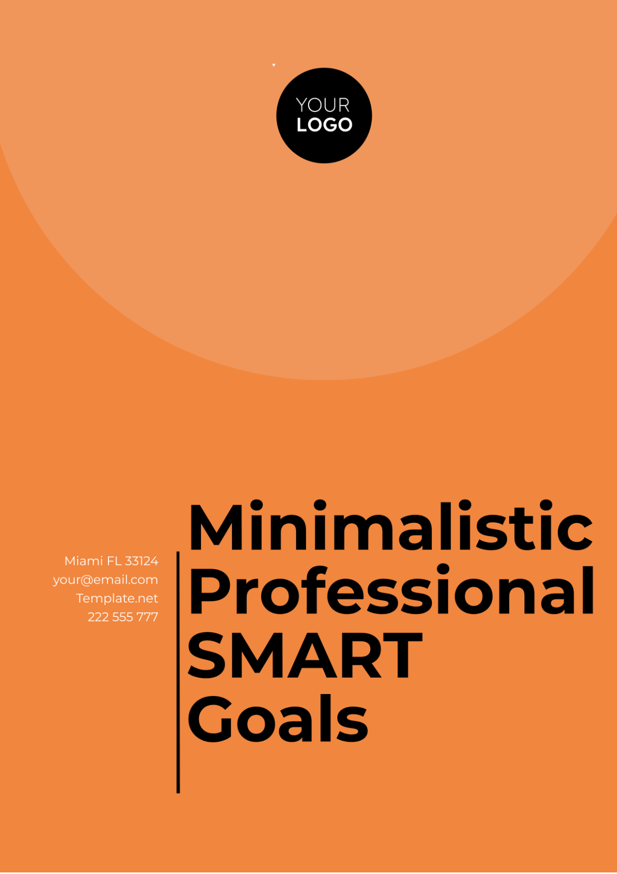 Minimalistic Professional SMART Goals Template