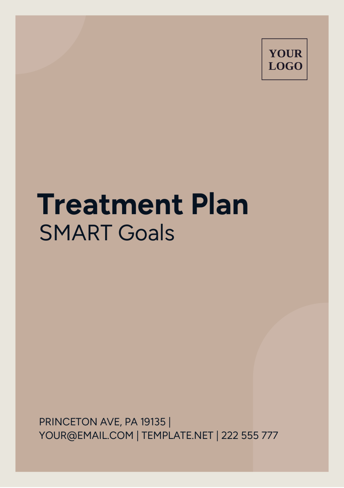 Treatment Plan SMART Goals Template