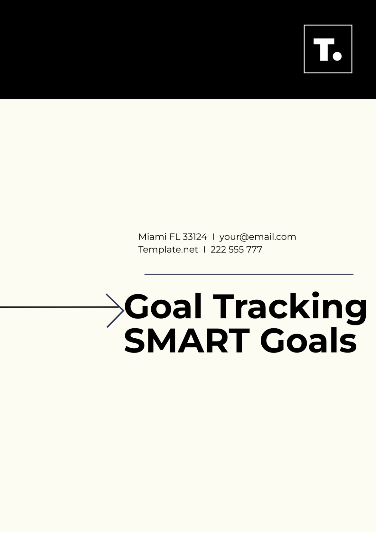 Goal Tracking SMART Goals Template