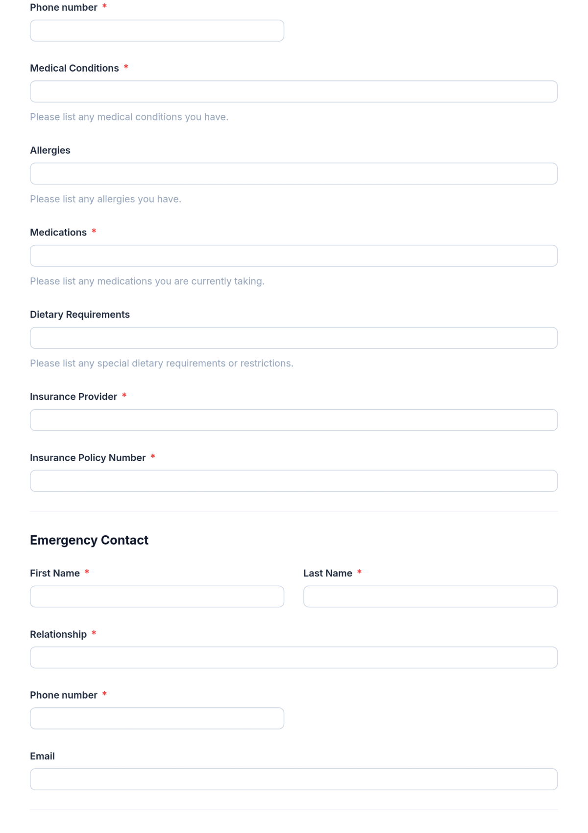 Free Nursing Home Registration Form Template & AI Maker