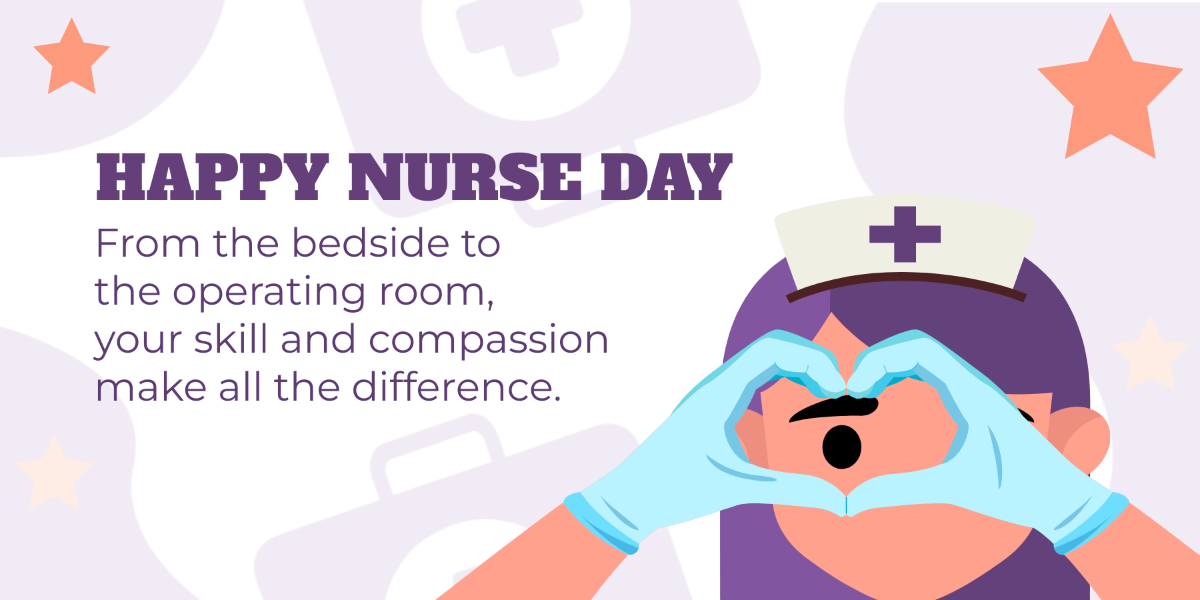 Free  International Nurses Day X Post Template