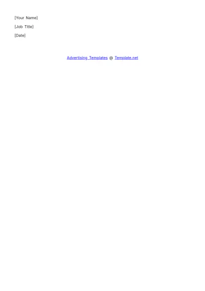 Free GDPR Compliance Statement for Ads in Advertising Template to Edit Online