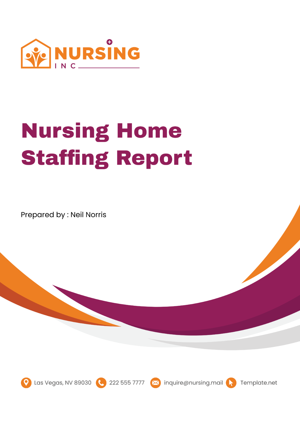 Nursing Home Staffing Report Template