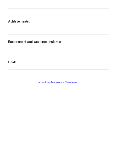Free Influencer Platform Profile Advertising Template to Edit Online